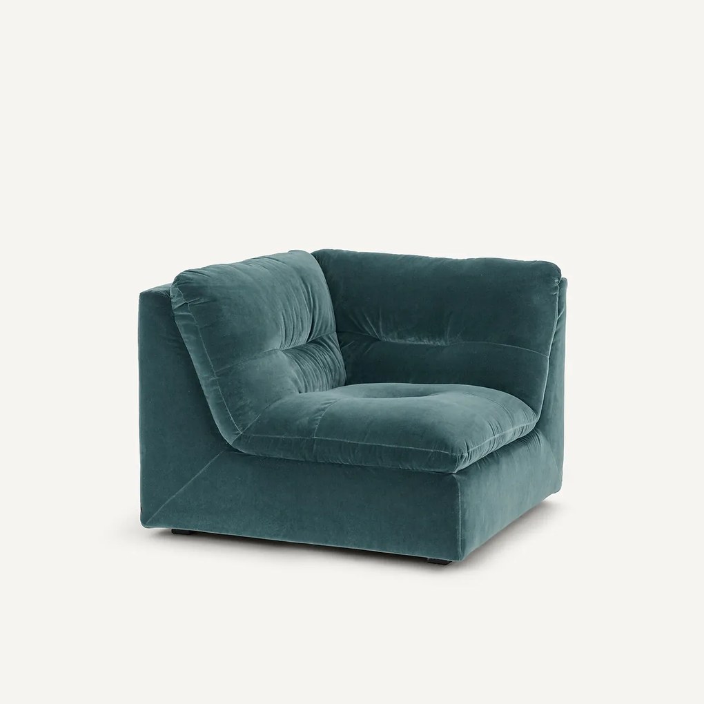 Modulaire 90° hoek in fluweel, GIULIANO