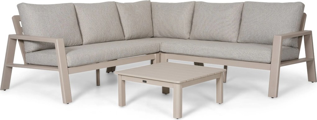 Hoek loungeset 5 personen Aluminium Zand/Beige  Lifestyle Garden Furniture Melone
