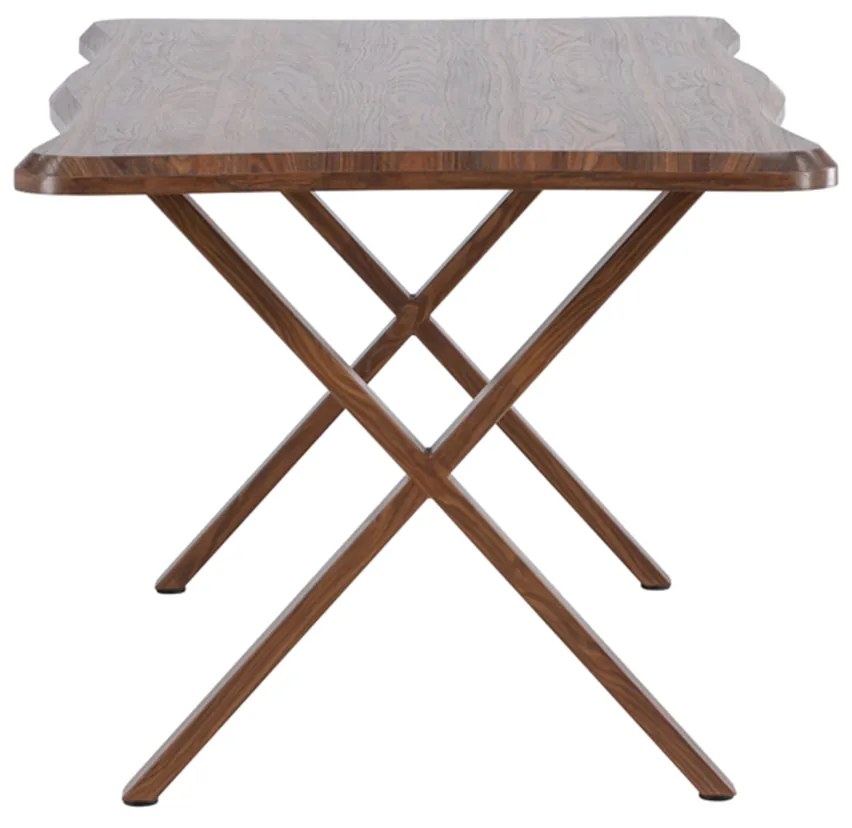 Houten Eettafel Met X Vormige Poten - 90 X 180cm.