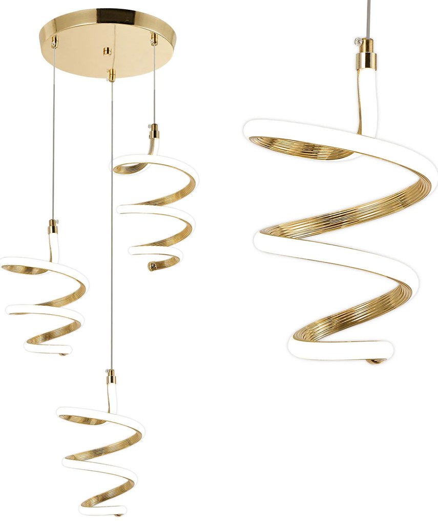 LED hanglamp G075-3CPR Gold