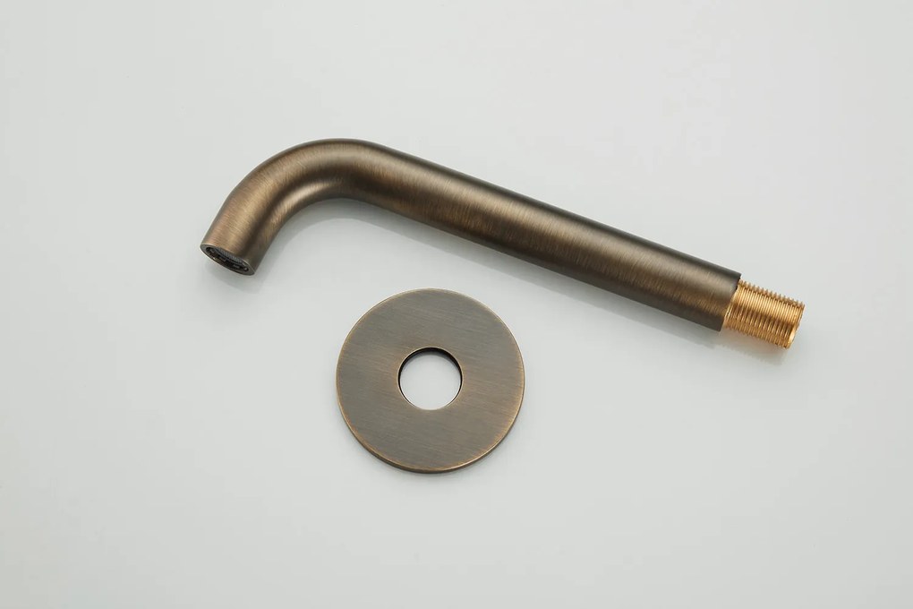 Saniclear Antique Curved inbouw badkraan rond verouderd messing