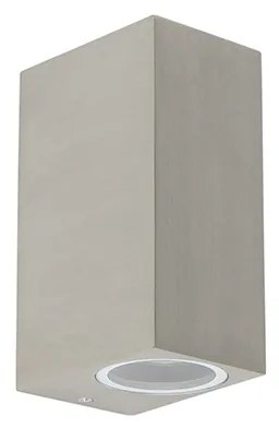 Set van 2 moderne wandlampen aluminium 2-lichts IP44 - Baleno