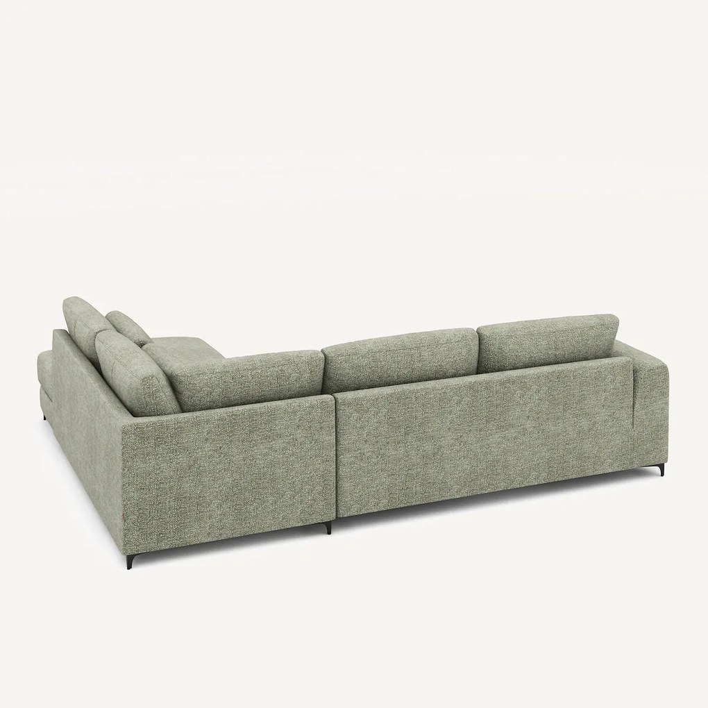 Omvormbare hoekbank rechts, van stevig katoen, MARSILE