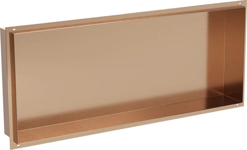 Mexen X-Wall-NR nisplank zonder flens 75 x 30 cm, geborsteld koper - 19C1753010