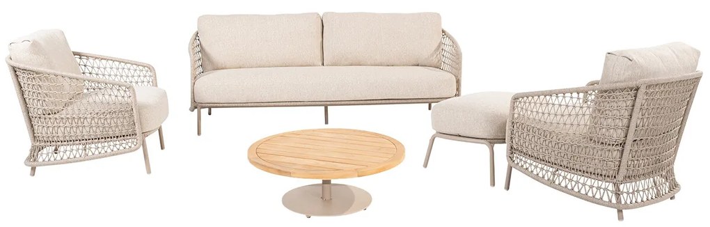 4 Seasons Outdoor Puccini loungeset 5-delig - latte