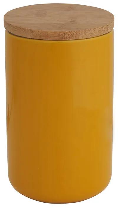 Voorraadpot bamboe - geel - 900 ml