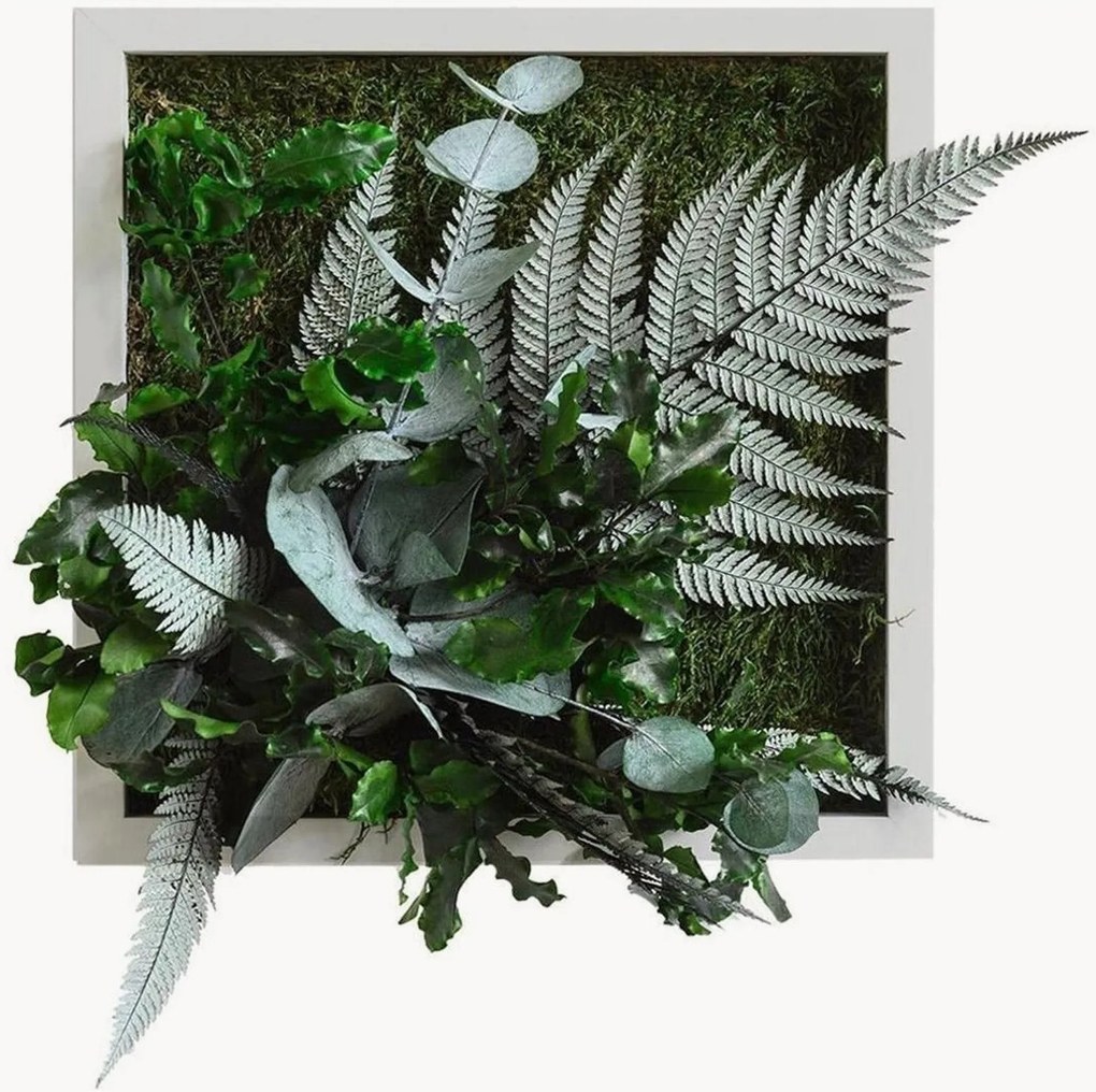 Handgemaakt jungle design wanddecoratie Tropic, ingelijst