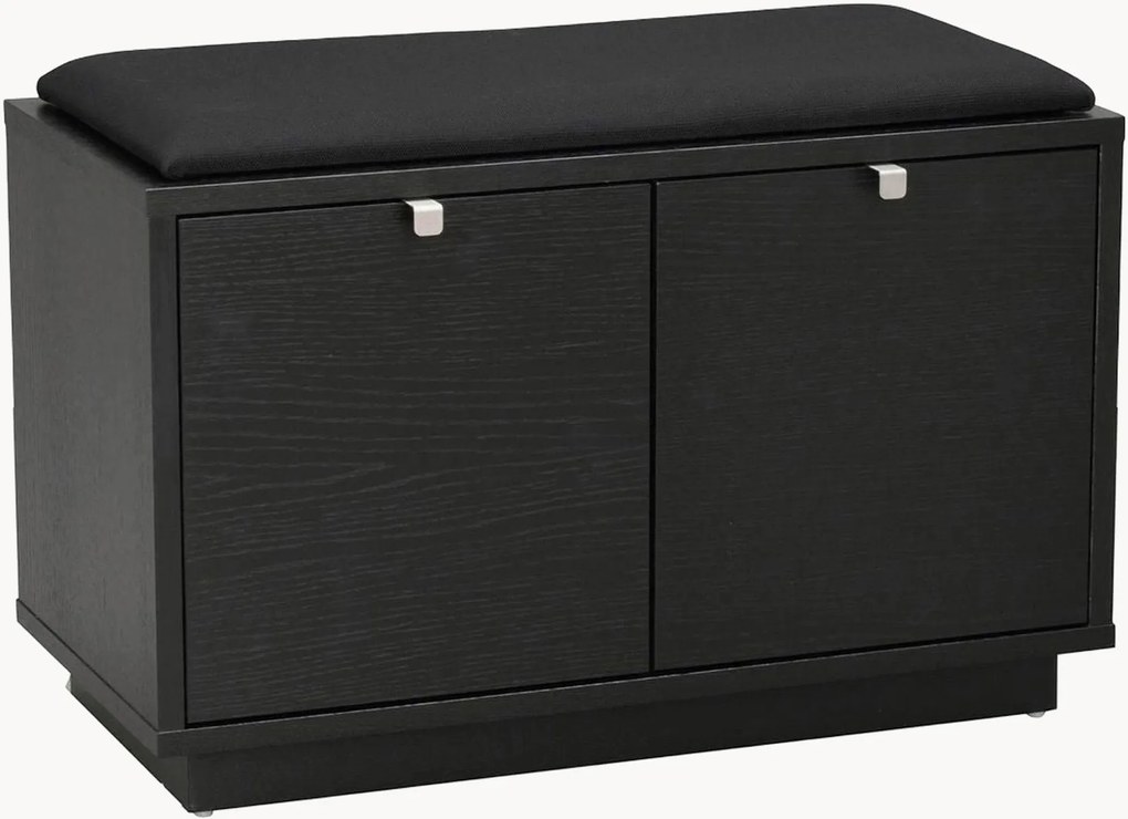 Houten gestoffeerde bank Confetti met opbergruimte