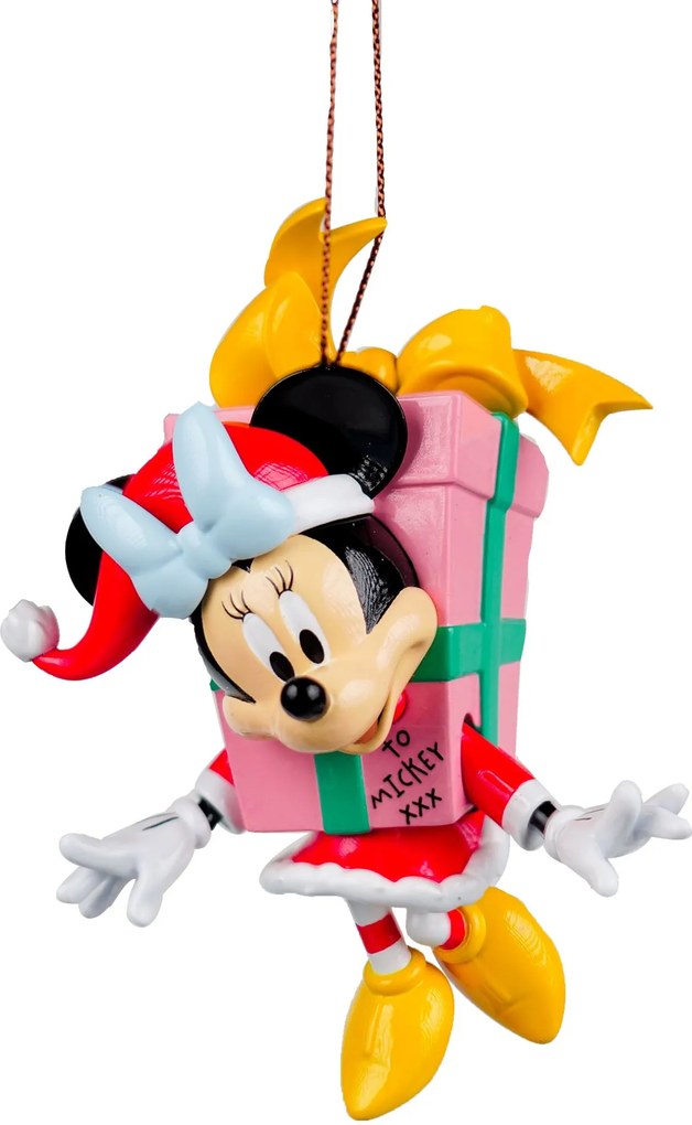 Kurt S. Adler - Disney© kerstornament - Minnie Mouse met kerstcadeau - 10 cm