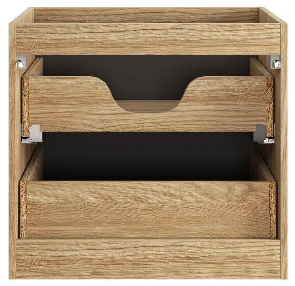 Comad Ocean Black badmeubel 60cm met 2 lades en wastafelblad