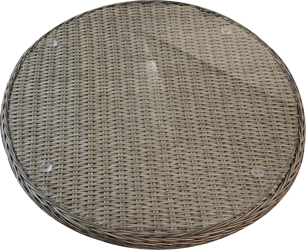 Lazy Susan draaiplateau grijs 70cm doorsnede