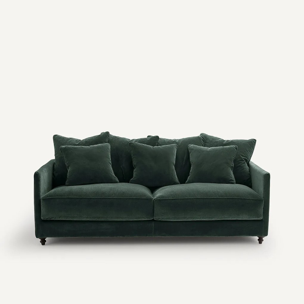 Omvormbare 3-zits fluwelen zetel, Lazare