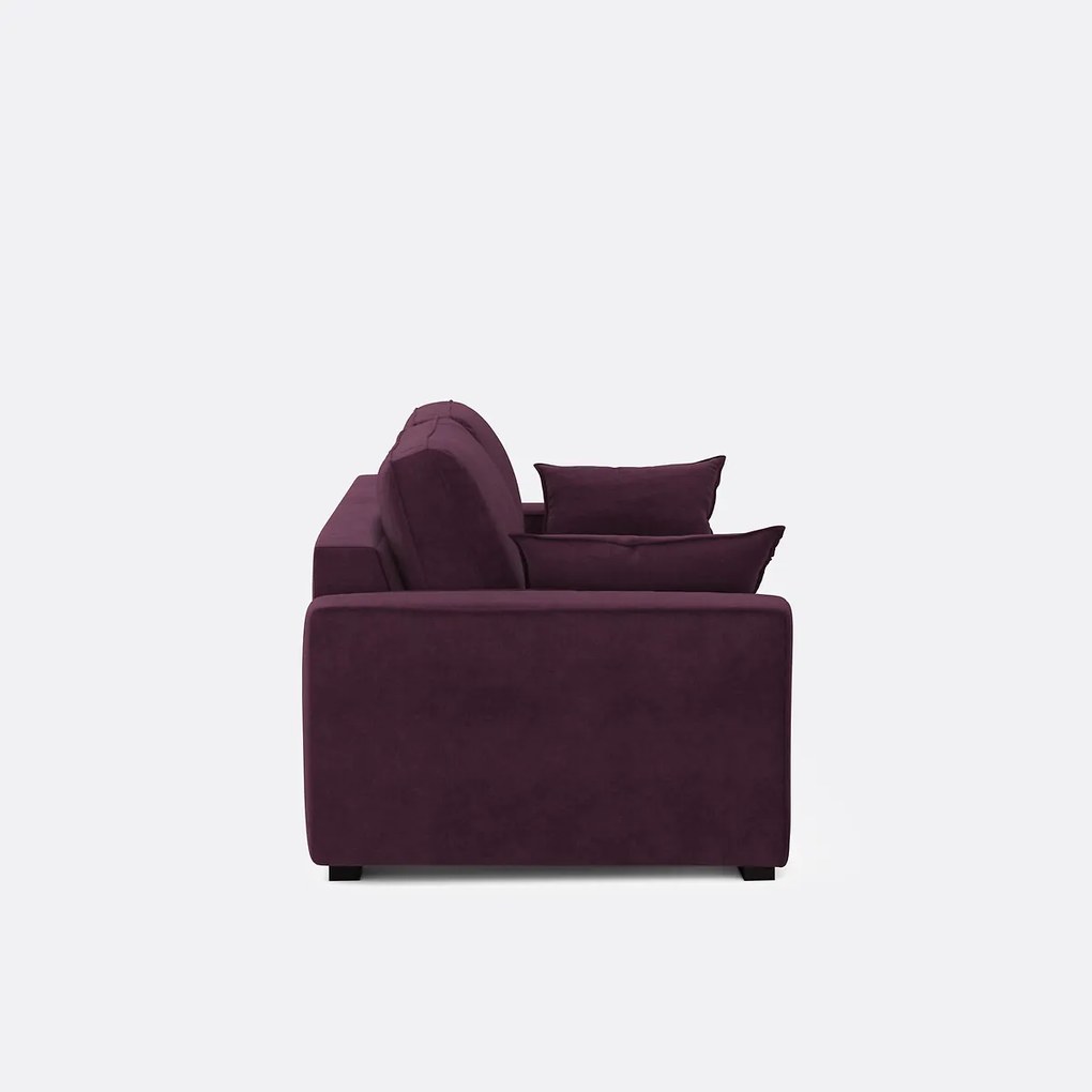 Slaapbank van fluweel, 2, 3 of 4 zits, Comfort BULTEX® Cécilia