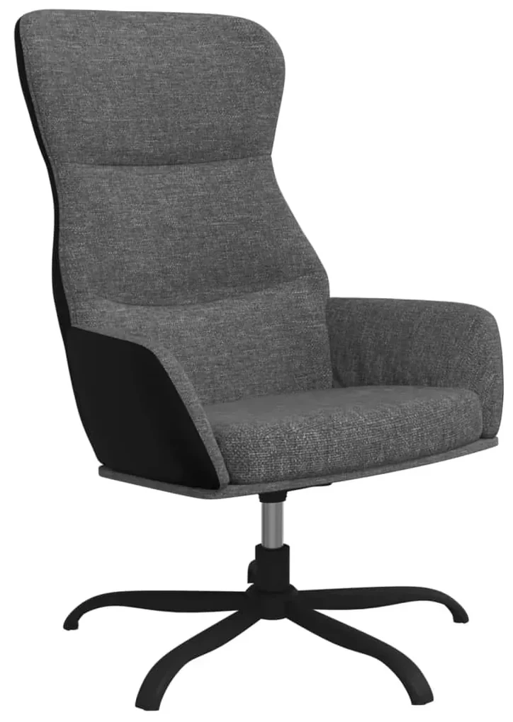 vidaXL Relaxstoel stof lichtgrijs