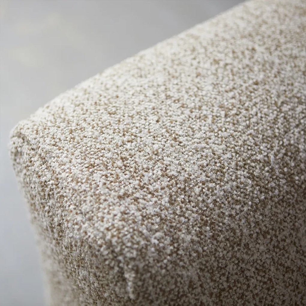 Hoekbank Beige Gemeleerd Links