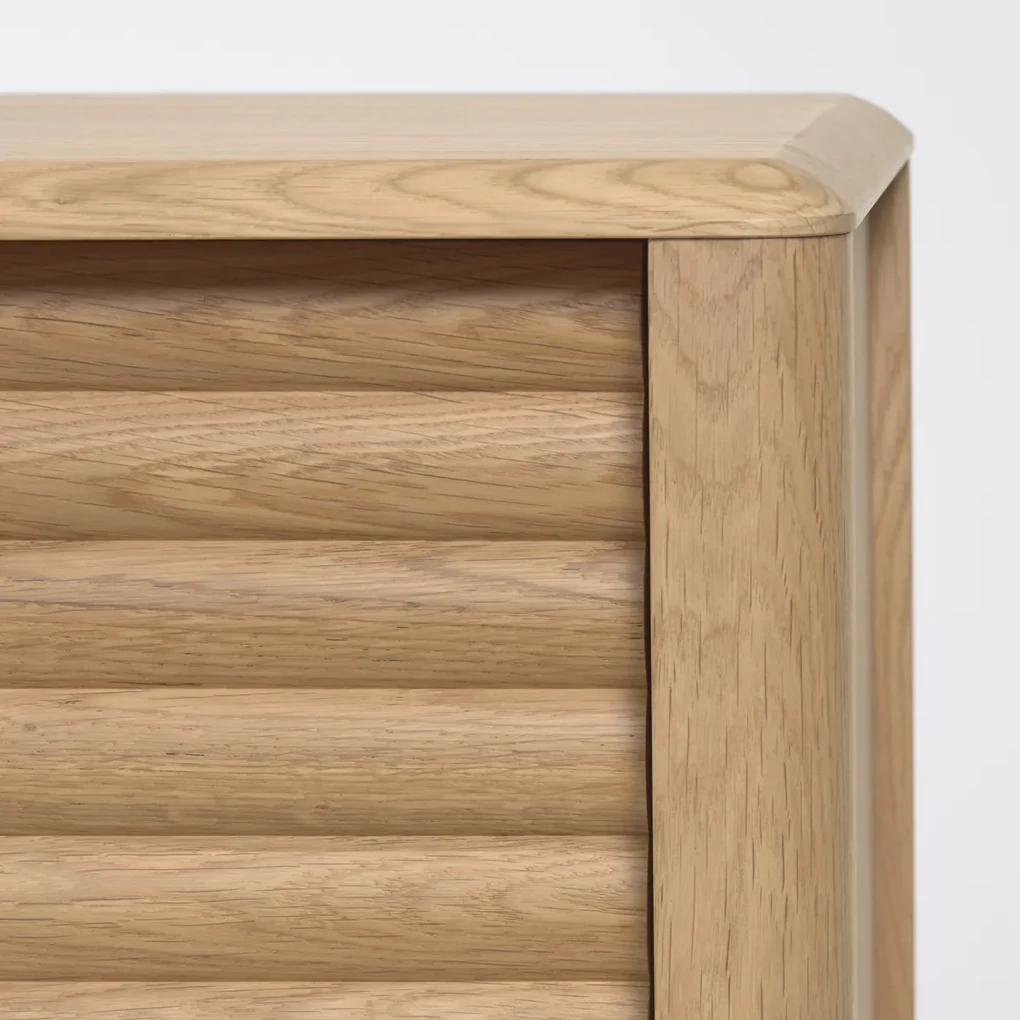 Kave Home Lenon Eiken Retro Dressoir - 155x45x86cm.