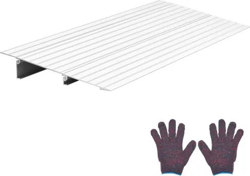 VEVOR Drempelhelling, 296x864x59 mm, rolstoelhelling van aluminiumlegering met een draagvermogen van 360 kg, stoeprandhelling voor thuisgebruik, geschikt voor rolstoelen, scooters, looprekken, fietsen en driewielers.