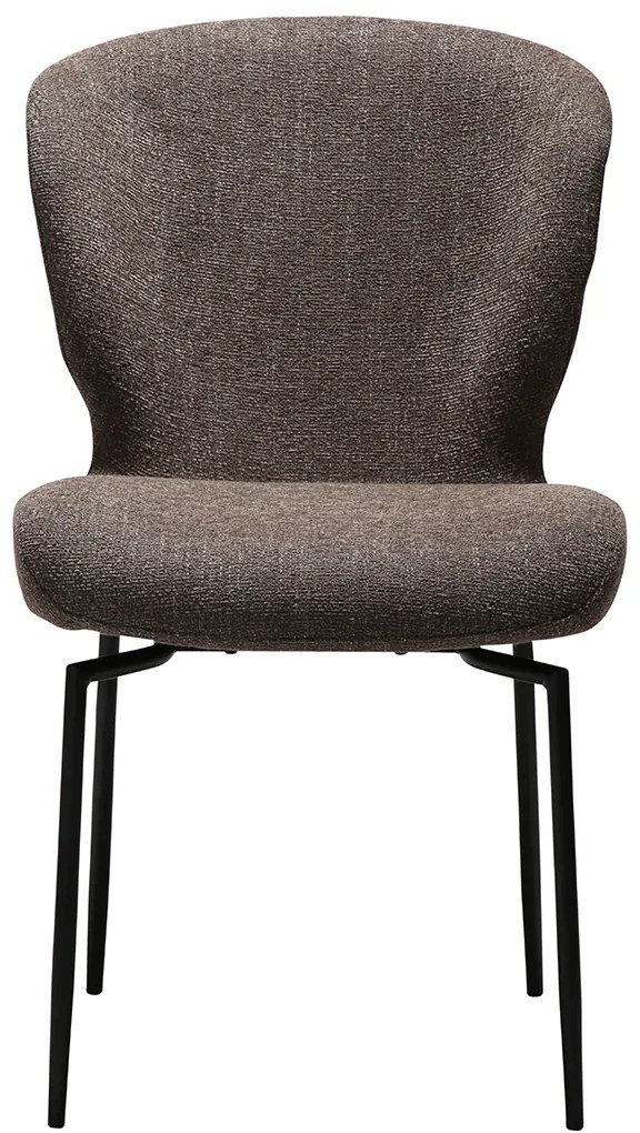 Dan-Form Glory Swivel Draaibare Eetkamerstoel Bruin Boucle