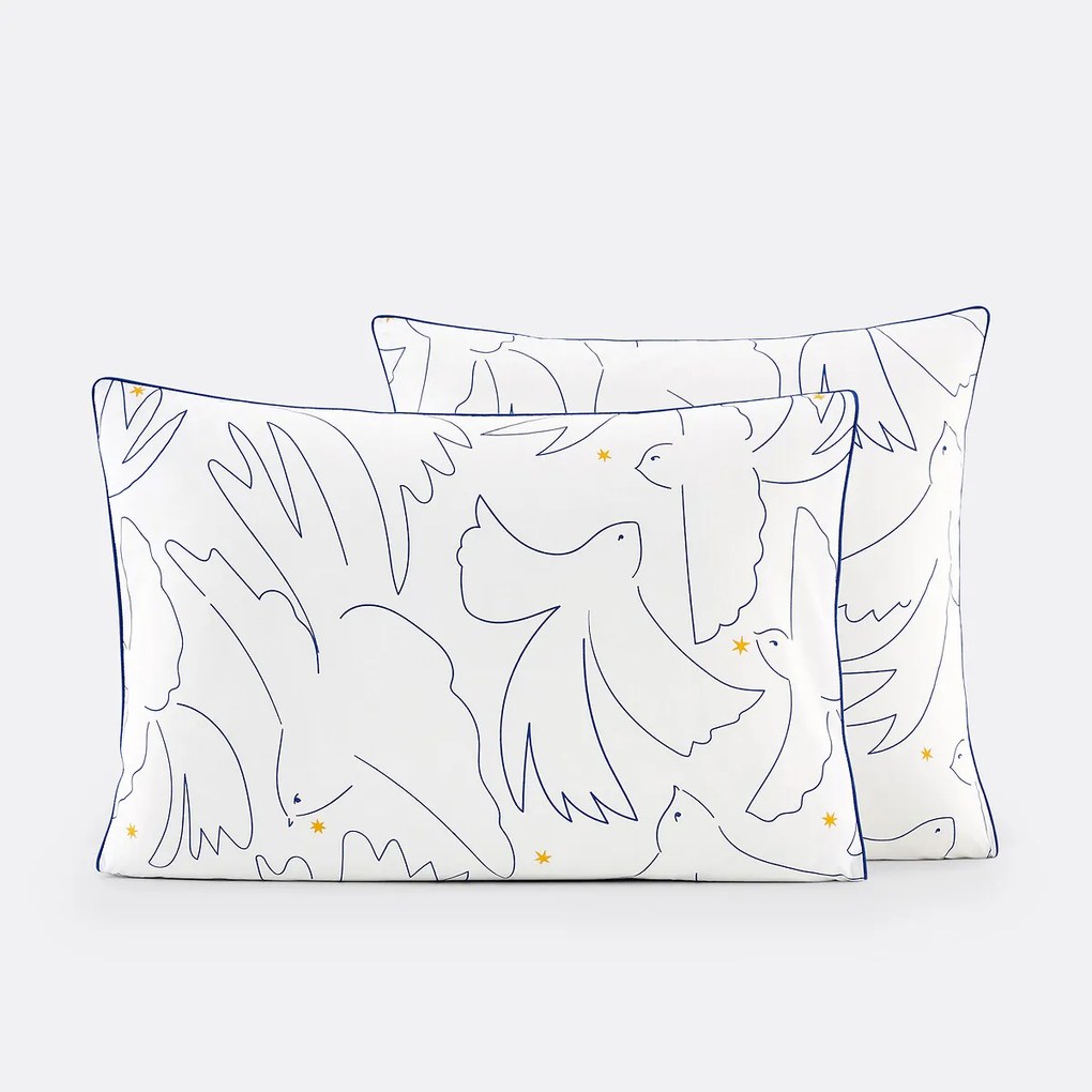 Kussensloop in perkalkatoen, Pomaline