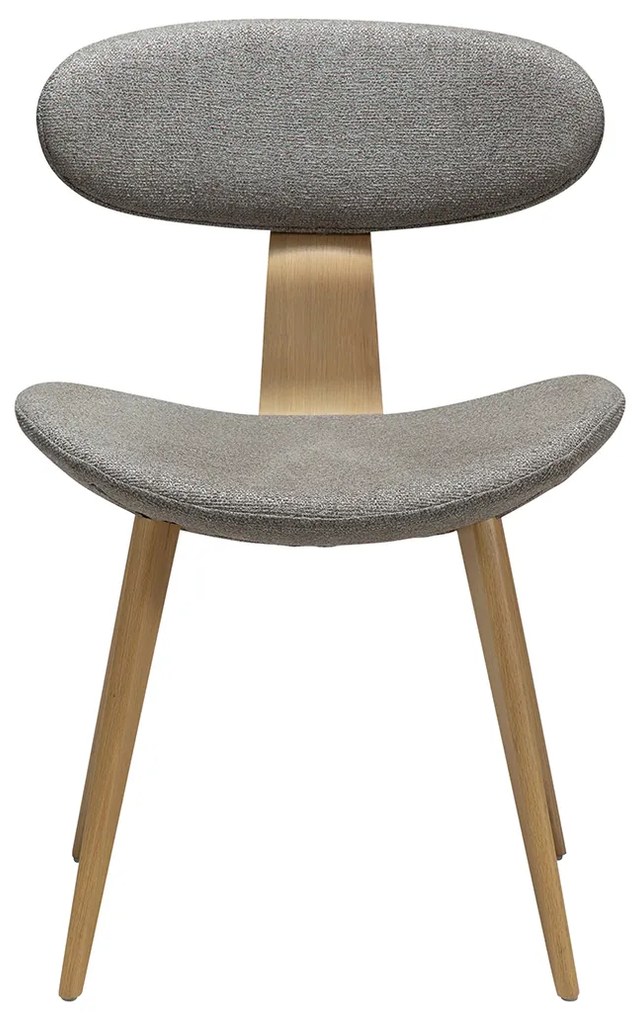 Dan-Form Buckle Eetkamerstoel Scandinavisch Design Grijsbruin Eiken