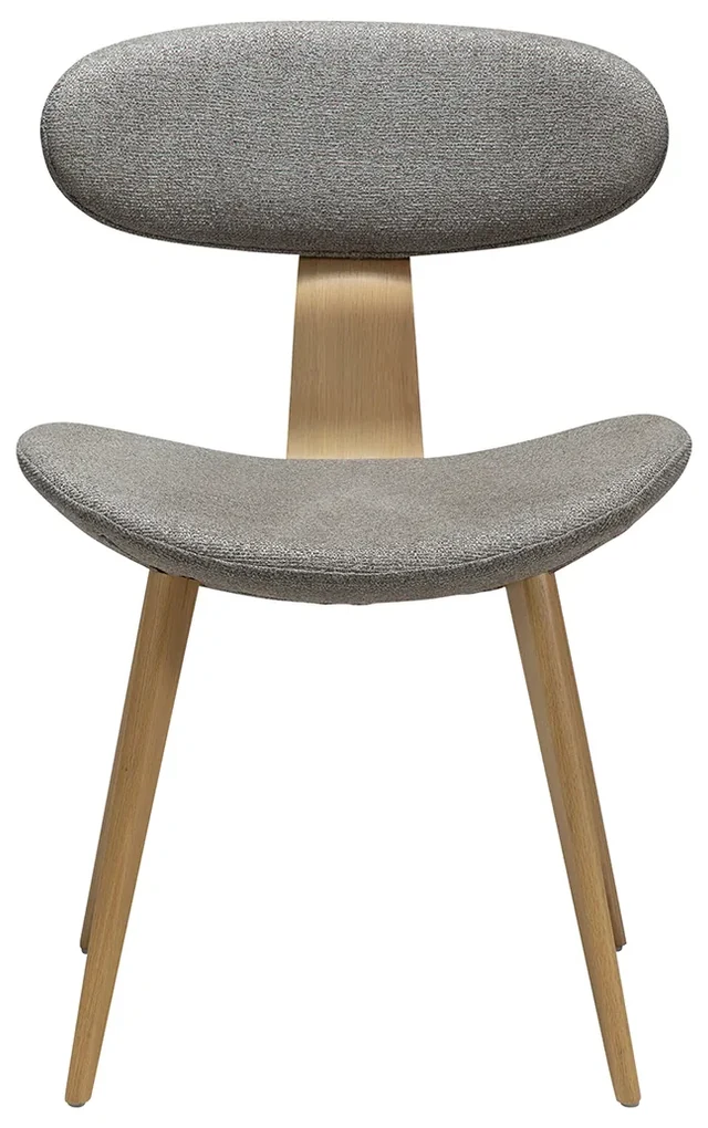 Dan-Form Buckle Eetkamerstoel Scandinavisch Design Grijsbruin Eiken