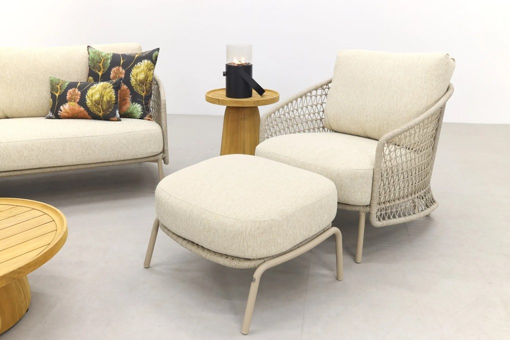 4 Seasons Puccini/Pablo stoel-bank loungeset incl. hocker - 6-delig