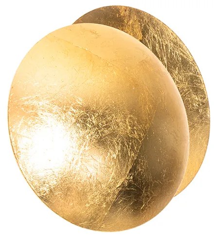 Moderne wandlamp goud rond 20cm - Sunrise