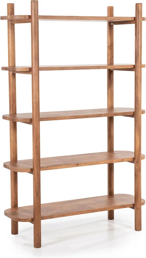 Retro Stellingkast Acacia Hout - 110x53x170cm.