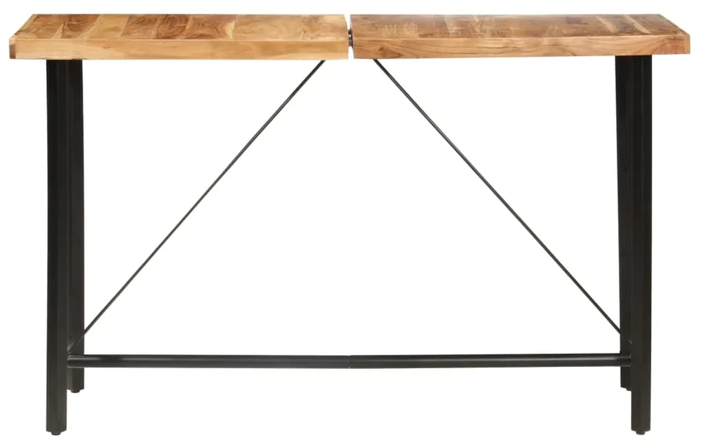 vidaXL 9-delige Barset massief acaciahout en massief gerecycled hout