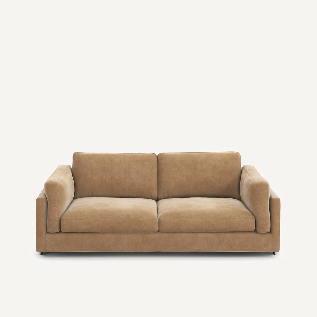 Slaapbank in stonewashed fluweel, CESAR