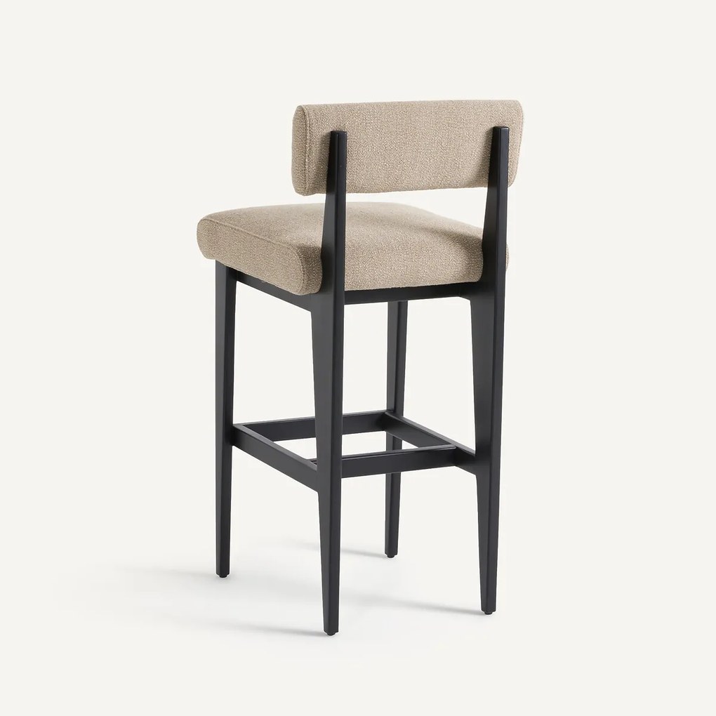 Barstoel in massief beuken en structuurstof, Izag