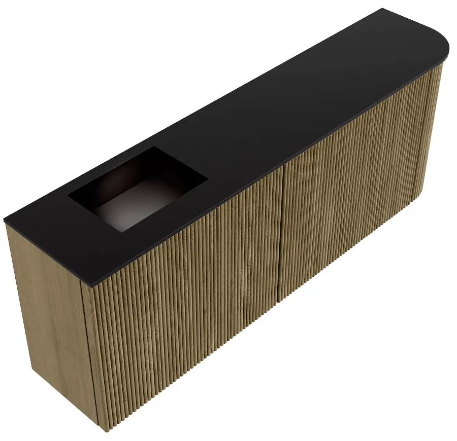 Mondiaz Joya 110cm toiletmeubel ronding rechts dusk met wastafel faye links 1 kraangat urban