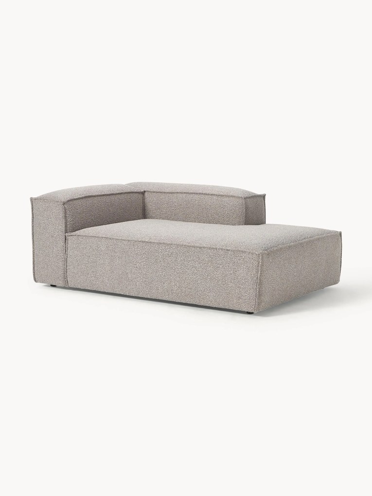 Chaise longue hoekmodule Lennon van bouclé