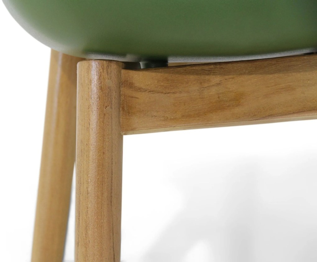 Tuinset Ronde Tuintafel 4 personen 120 cm Kunststof Groen Hartman Sophie