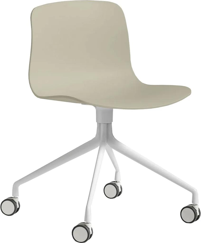 Hay About a Chair AAC14 stoel met wit onderstel Pastel Green