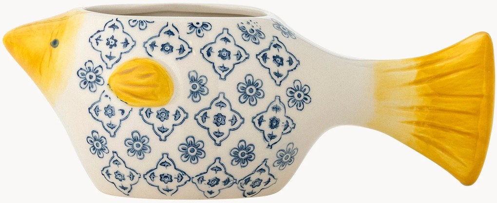 Handgemaakte plantenpot Wrenna van steengoed