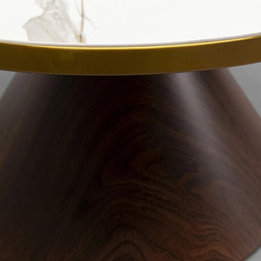 Ronde Salontafel Marmer - 70 X 70cm.