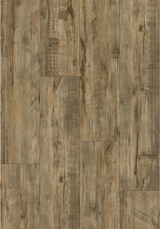 Mexen El Paso vinylpanelen 1240 x 182 mm SPC 6,5 mm, IXPE onderlaag 1,5 mm, 4 V-Voeg, Noten - F1069-1240-182-505-4V1-03