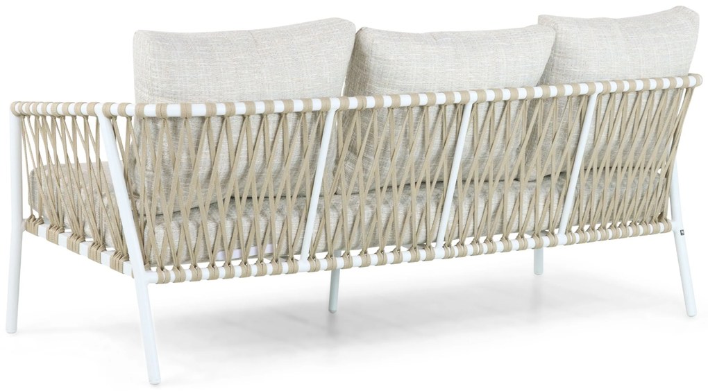 Stoel en Bank Loungeset 5 personen Aluminium/rope Wit  Lifestyle Garden Furniture Feraro