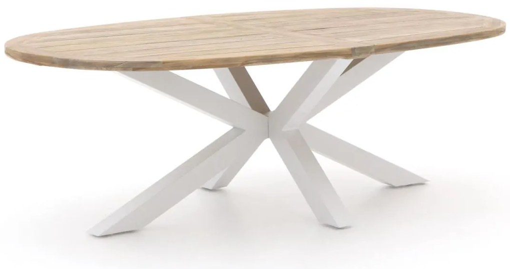 Tuin eettafel ROUGH | Ovaal  | Tuintafel Teakhout | 240x120cm | 6 personen | Kees Smit Tuinmeubelen