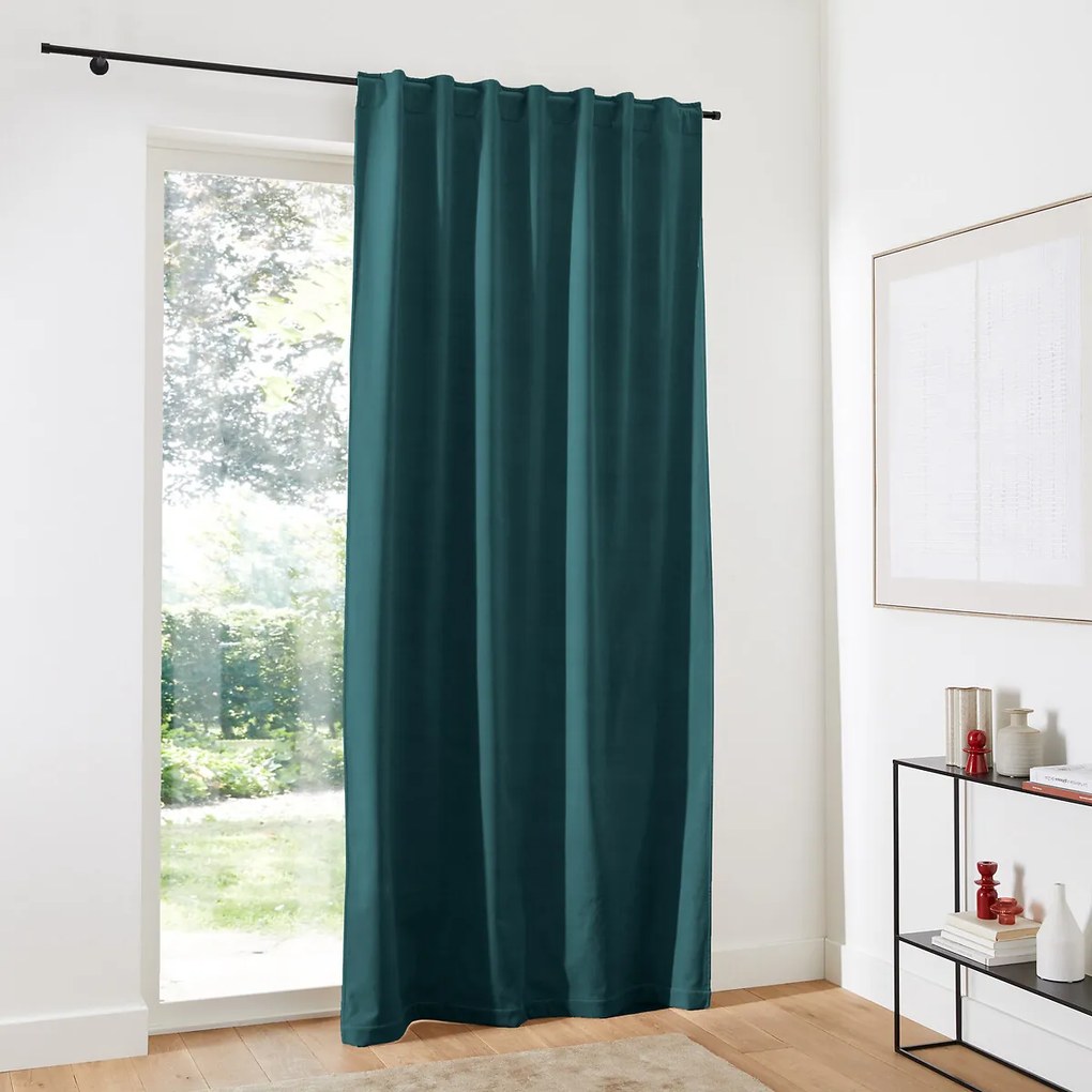 Thermisch gordijn in fluweel met verdekte lussen, Velvet