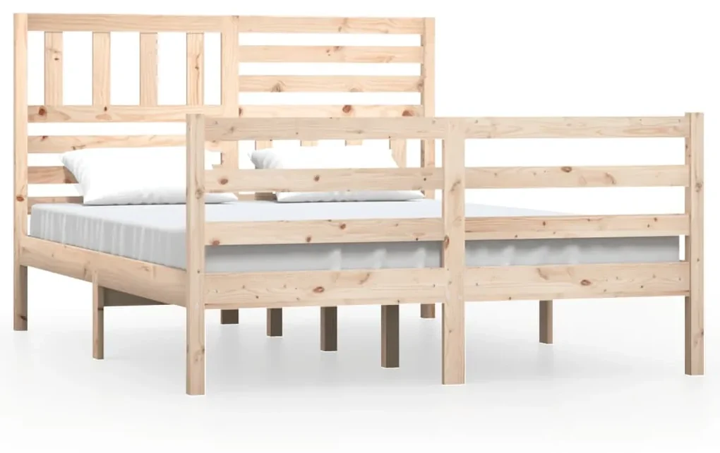 vidaXL Bedframe massief hout 140x200 cm
