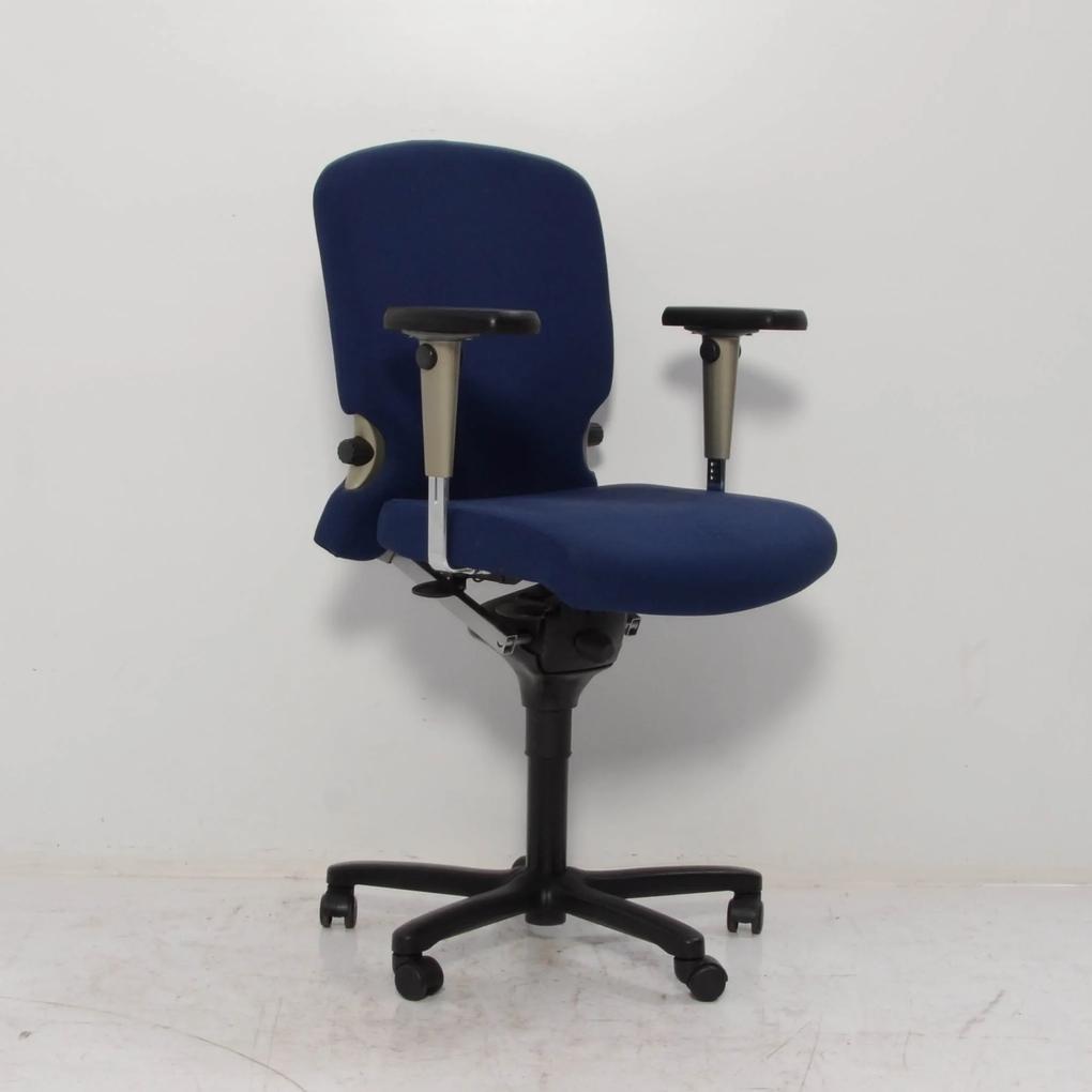 Bureaustoel Comforto 77, donkerblauw, 3D armleggers