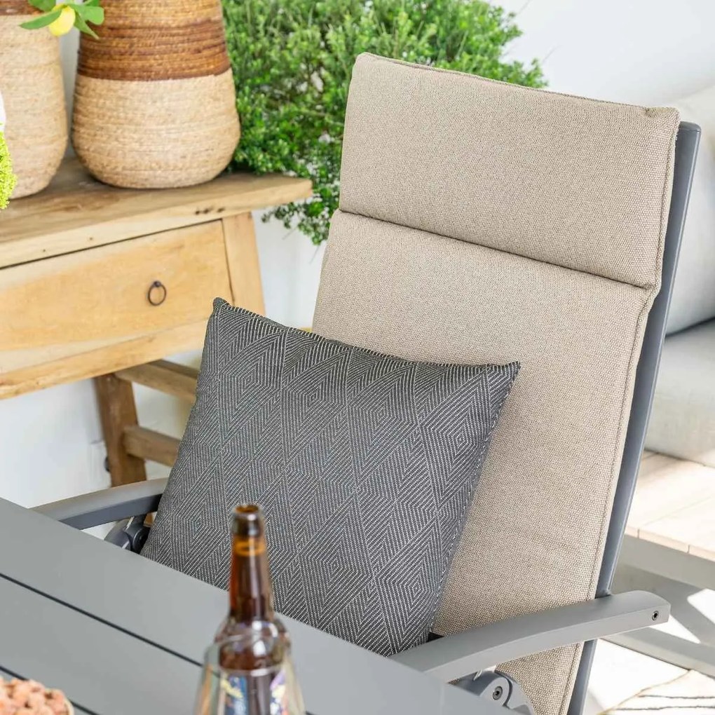 4 Seasons Cadiz tuinstoel verstelbaar - matt carbon