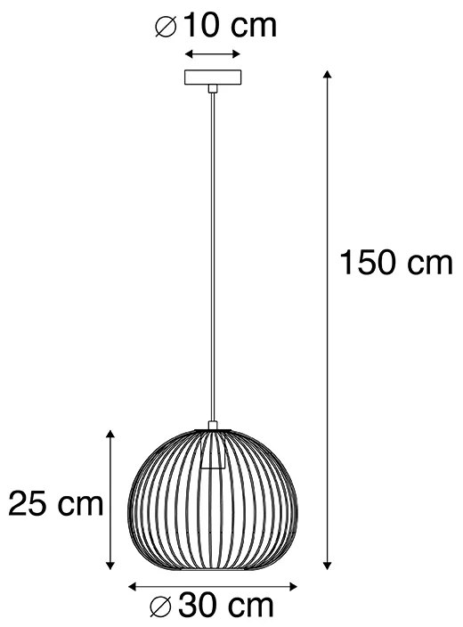 Design hanglamp goud - Wire Dough
