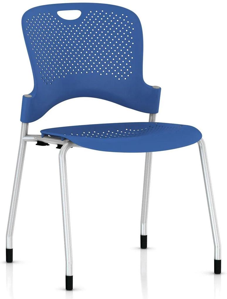 Herman Miller Caper stapelbare stoel blauw