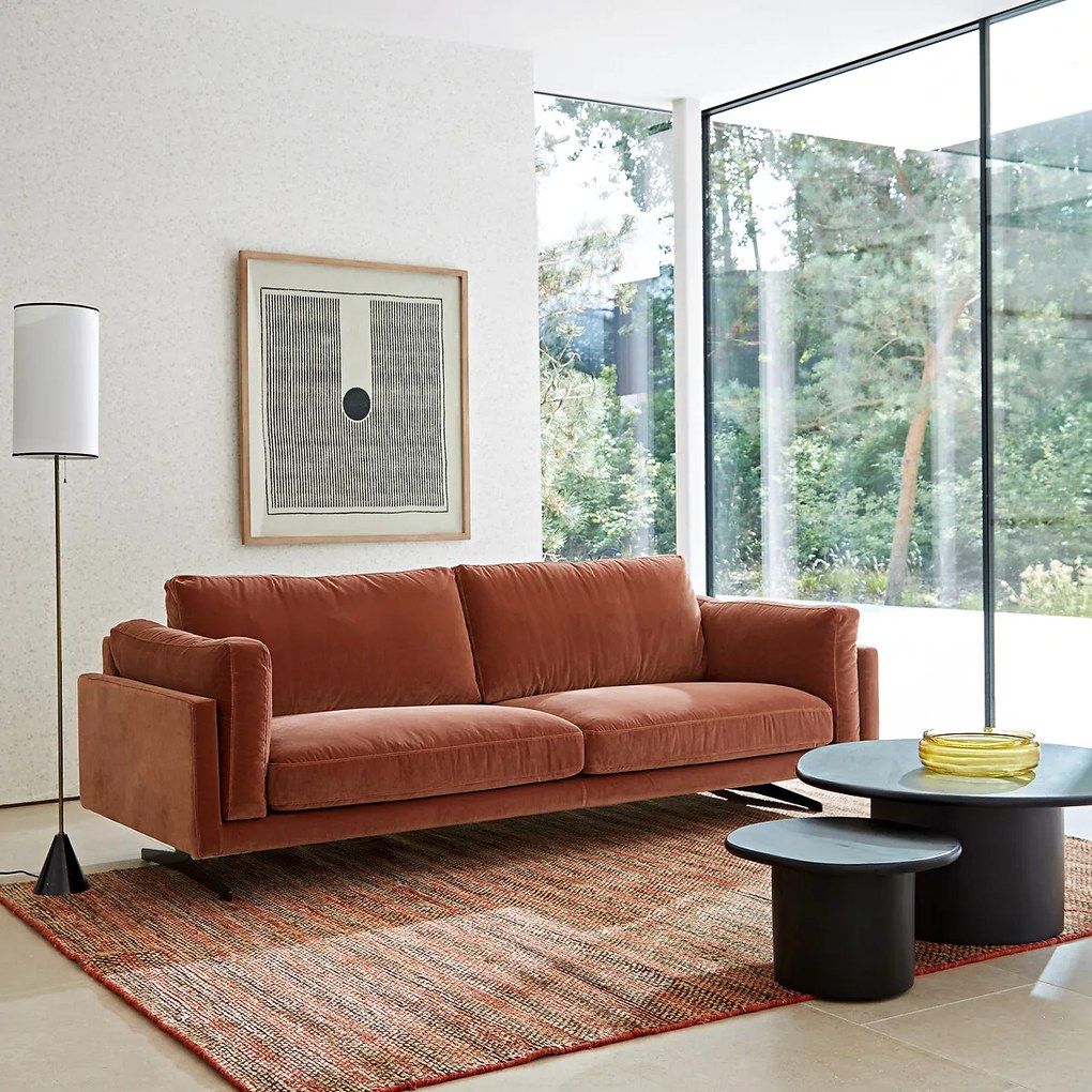 Salontafel in massief acacia, hoogte 38,5 cm, Oreus