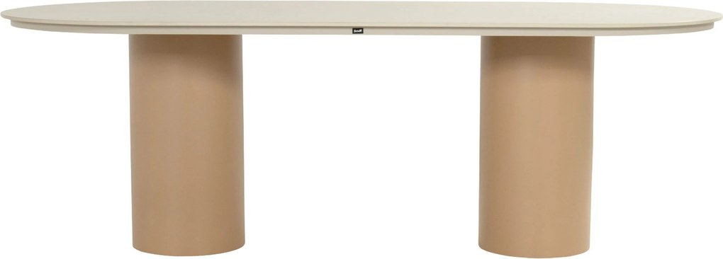 Dining Tuintafel 220 x 100 cm Aluminium Taupe Valencia