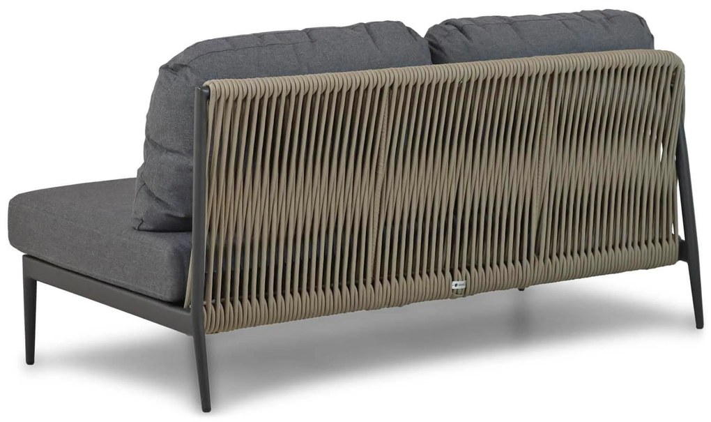 Hoek loungeset 5 personen Aluminium/Rope Grijs  Coco Romeo/Riviera