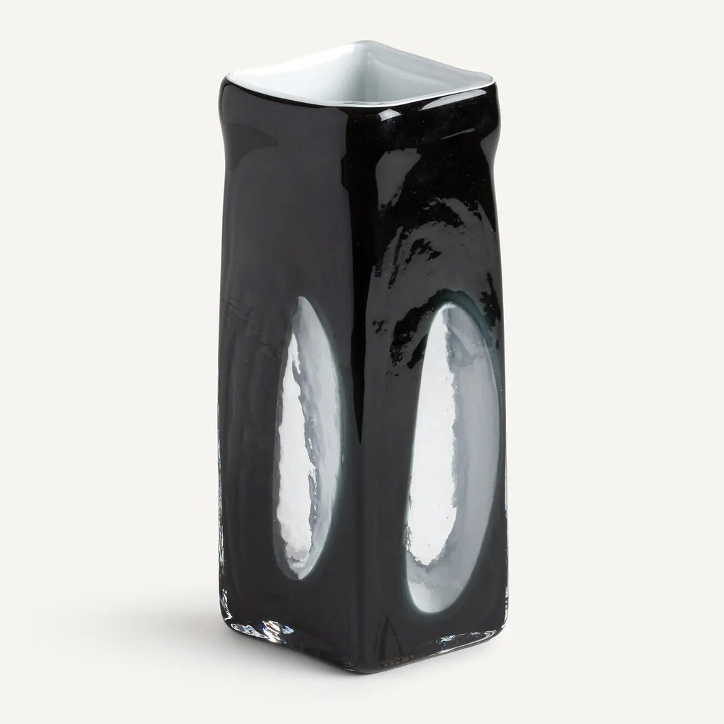 Vaas in geblazen glas, groot model, Odisha